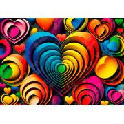 Puzzle Yazz Corazón Colorido de 1000 Piezas