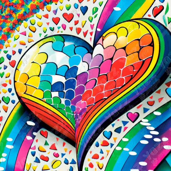 Puzzle Yazz Corazón Mosaico de 1023 Piezas Puzzle Yazz Corazón Mosaico de 1023 Piezas
