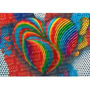 Puzzle Yazz Corazon Arcoiris de 1000 Piezas