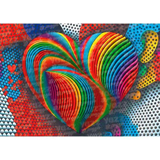 Puzzle Yazz Corazon Arcoiris de 1000 Piezas