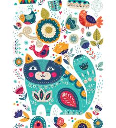 Puzzle Yazz Gato Y Pájaros de 1000 Piezas