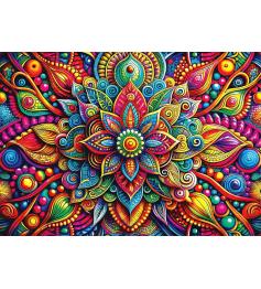 Puzzle Yazz Mandala Colorido de 1000 Piezas