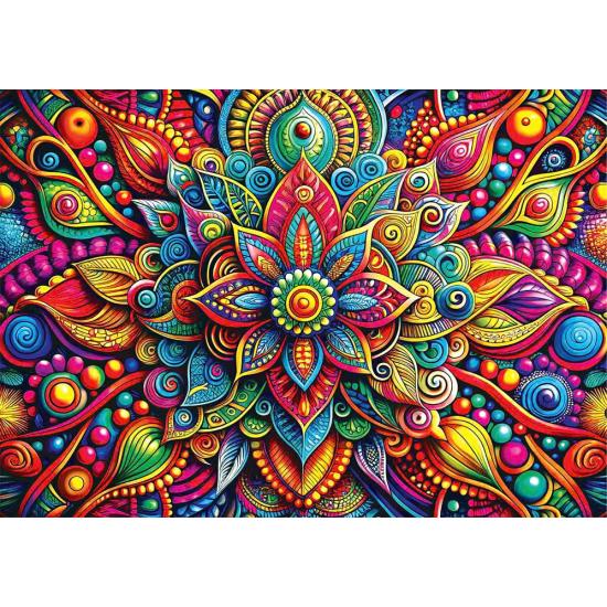 Puzzle Yazz Mandala Colorido de 1000 Piezas