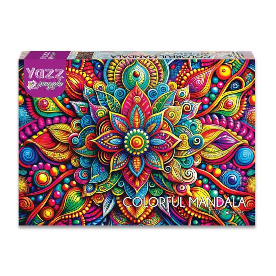 Puzzle Yazz Mandala Colorido de 1000 Piezas