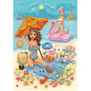 Puzzle Yazz Tiempo De Playa de 1000 Piezas