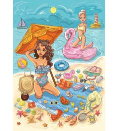 Puzzle Yazz Tiempo De Playa de 1000 Piezas