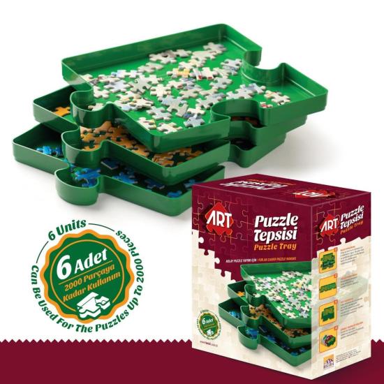 Separador de Piezas Art Puzzle, 6 Bandejas
