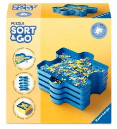 Separador de Piezas Ravensburger Sort and Go de 8 bandejas